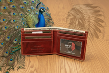 Load image into Gallery viewer, SEDONA® Bifold Leather Wallet with 5 card slots
