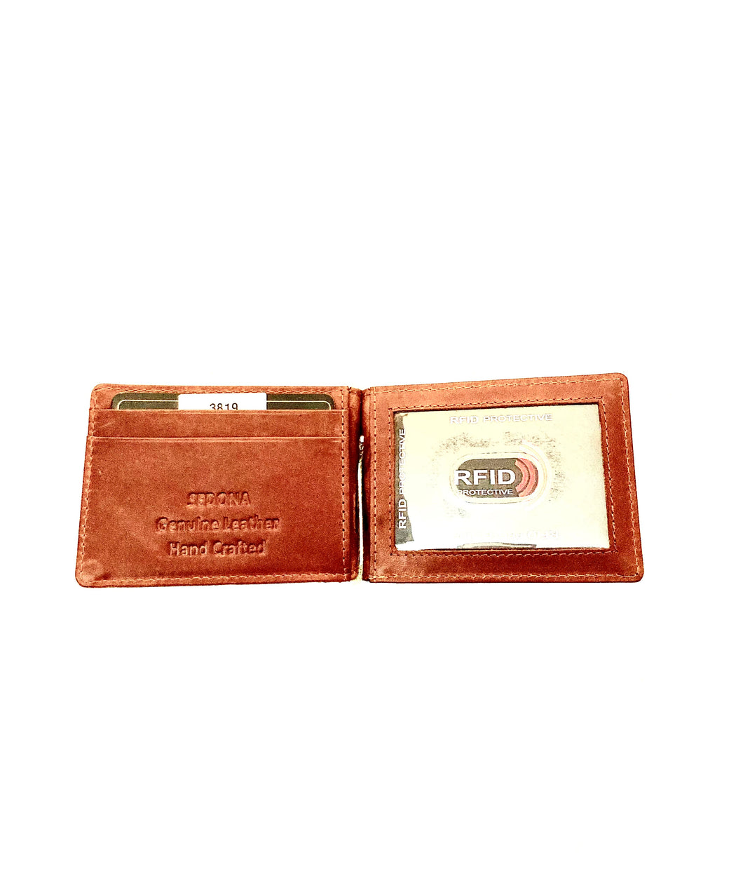 SEDONA® RFID Leather Money Clip Wallet