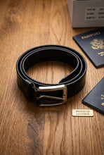 Load image into Gallery viewer, Full-grain Leather Men's Belt (Fits Size 42 to 44) – Handmade Everyday Accessory-1.5 inches height
