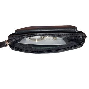 SEDONA® Leather Coin Purse with zipper and snap closure