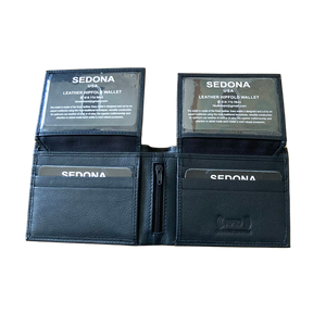 SEDONA® RFID Bifold Wallet with Two Flaps 4 id windows