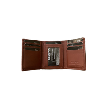 Load image into Gallery viewer, SEDONA Trifold Wallet with zipper in cash compartment
