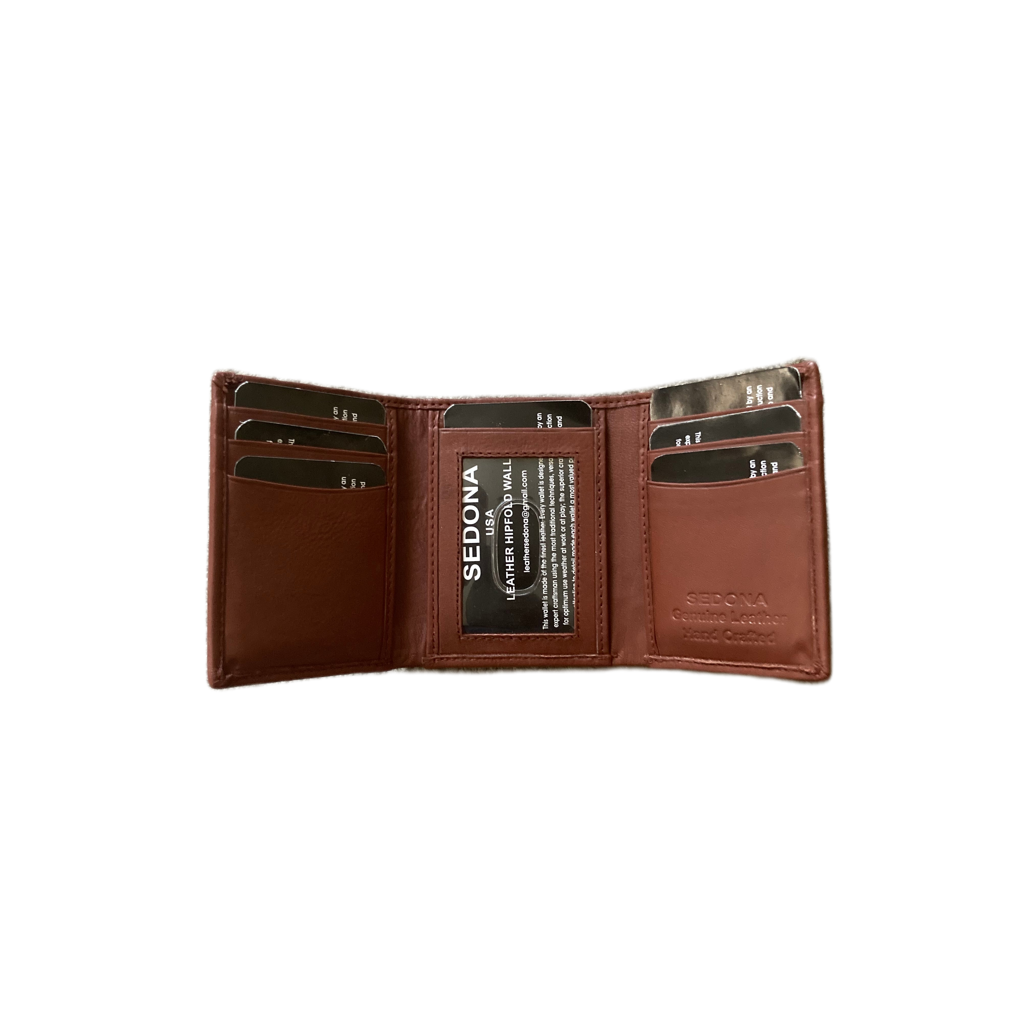 SEDONA Trifold Wallet with zipper in cash compartment