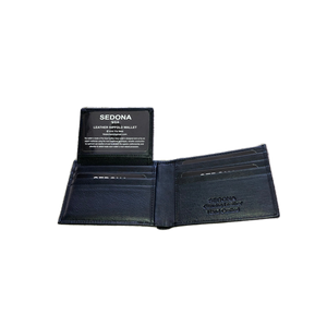 SEDONA® Leather Bifold Wallet with pullout ID  Card Case