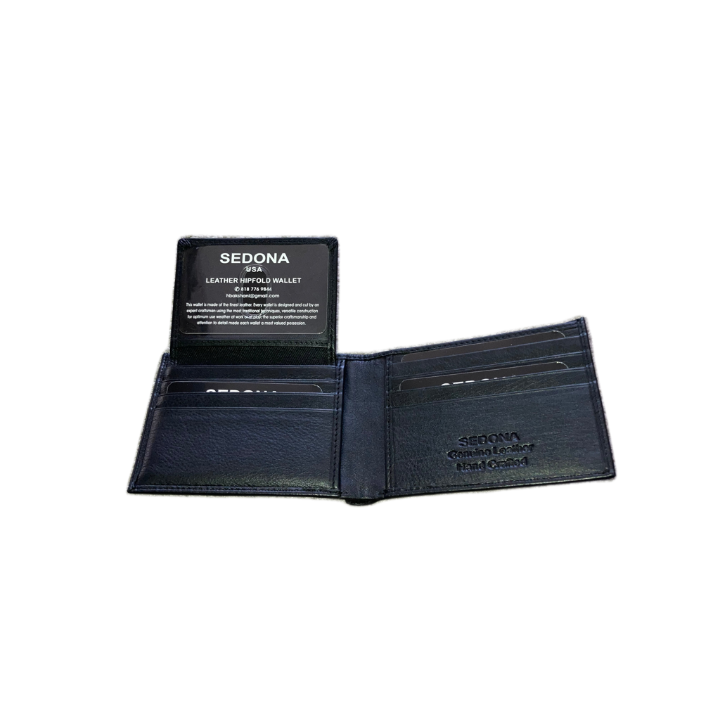 SEDONA® Leather Bifold Wallet with pullout ID  Card Case