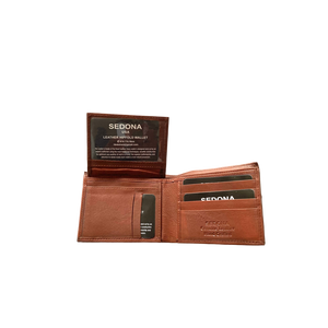 SEDONA® Bifold Wallet with Zipper in Cash Compartment