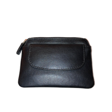 Load image into Gallery viewer, SEDONA® Leather Coin Purse with zipper and snap closure
