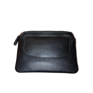 SEDONA® Leather Coin Purse with zipper and snap closure