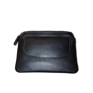 SEDONA Leather Coin Purse with zipper and snap closure