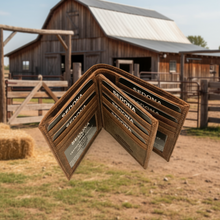 Load image into Gallery viewer, SEDONA® Buffalo Leather Hipster Wallet with center flap
