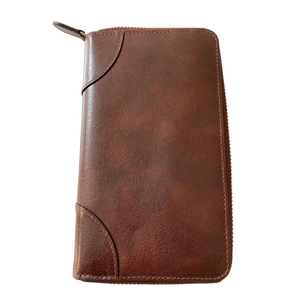 SEDONA Leather Zipper Wallet RFID Security