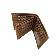 Load image into Gallery viewer, SEDONA® Buffalo Leather Hipster Wallet with center flap
