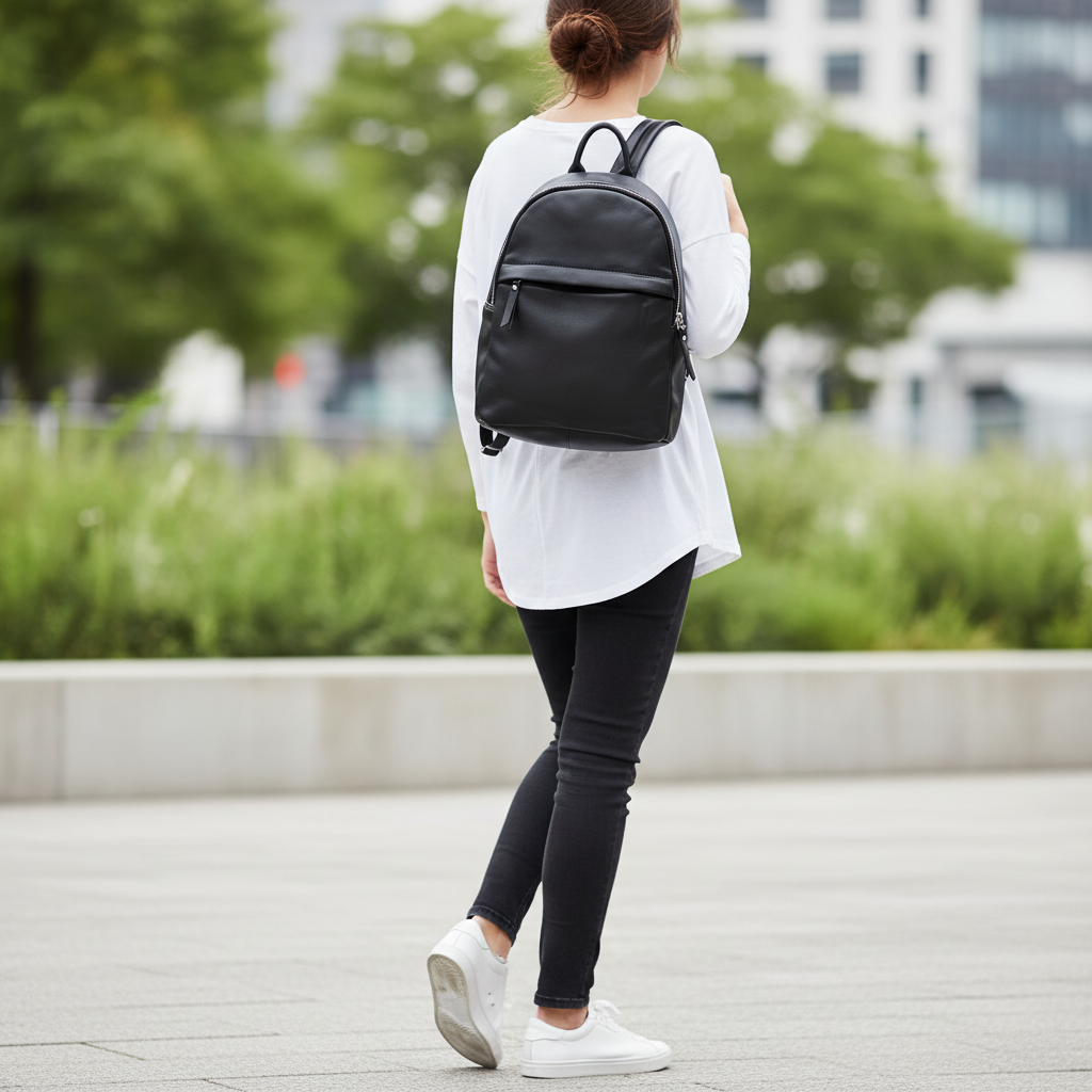 black faux leather backpack womens SEDONA® Women's Leather Backpack – SEDONA® Leather Goods