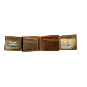 SEDONA® Buffalo Leather Fourfold Wallet
