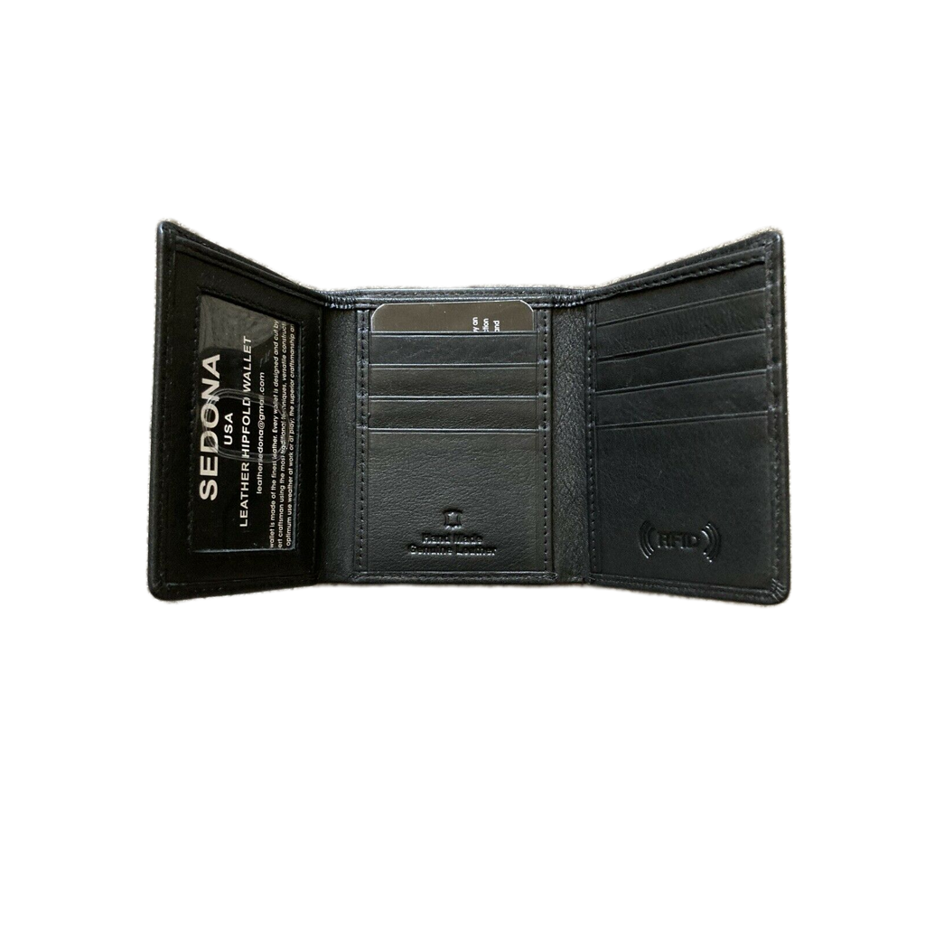 SEDONA Minimalist Trifold Wallet RFID Slim