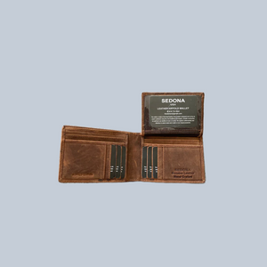 SEDONA® Leather Bifold Wallet with horizontal card slots