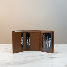 Load image into Gallery viewer, SEDONA® Leather Trifold with center flap
