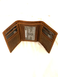 SEDONA Buffalo Leather Trifold Wallet