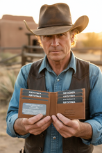 Load image into Gallery viewer, SEDONA® Classic Slim Bifold: Premium Cowhide Leather Everyday Wallet in Cognac

