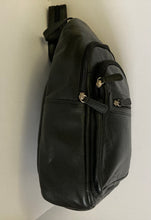Load image into Gallery viewer, Leather Backpack with Zippered Strap
